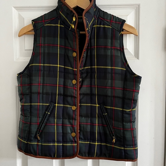 Ralph Lauren Plaid Vest - Navy, Red, Yellow - Picture 1 of 5